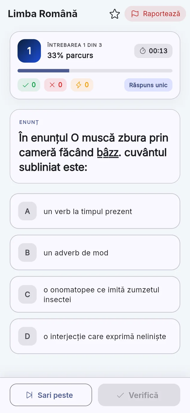 O grilă pe ecran: captură din aplicația GrileMAI